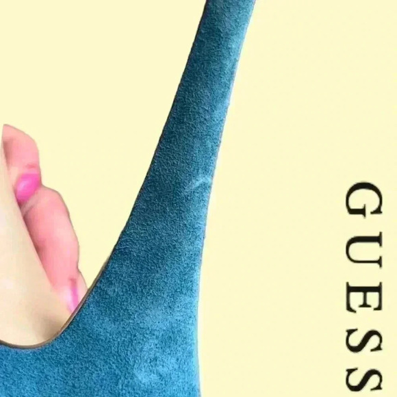 Guess  Colour Block Suede Heels - Picture 8 of 11